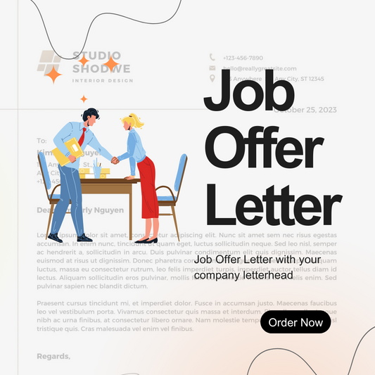 Make Formal Job Offer Letter Templates and Job Offer Letters with Letterhead